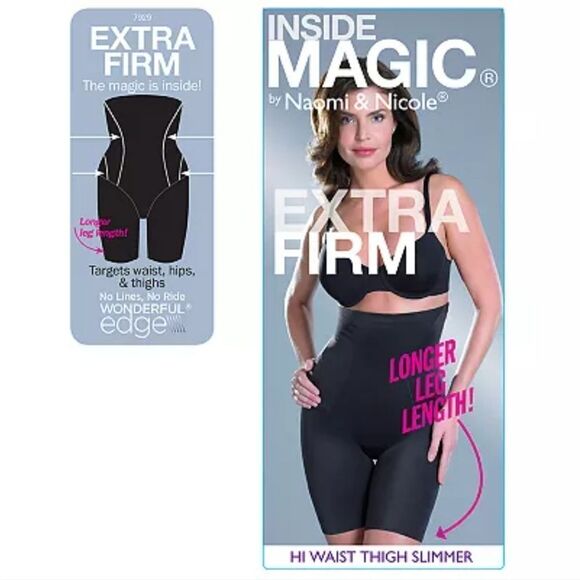 NWT Naomi & Nicole Small Inside Magic Hi Waist Thigh Slimmer 7929 - Picture 7 of 7